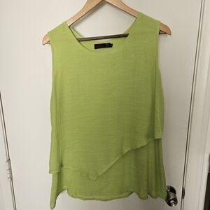 Gaya Lime Green Flowy Blouse XL